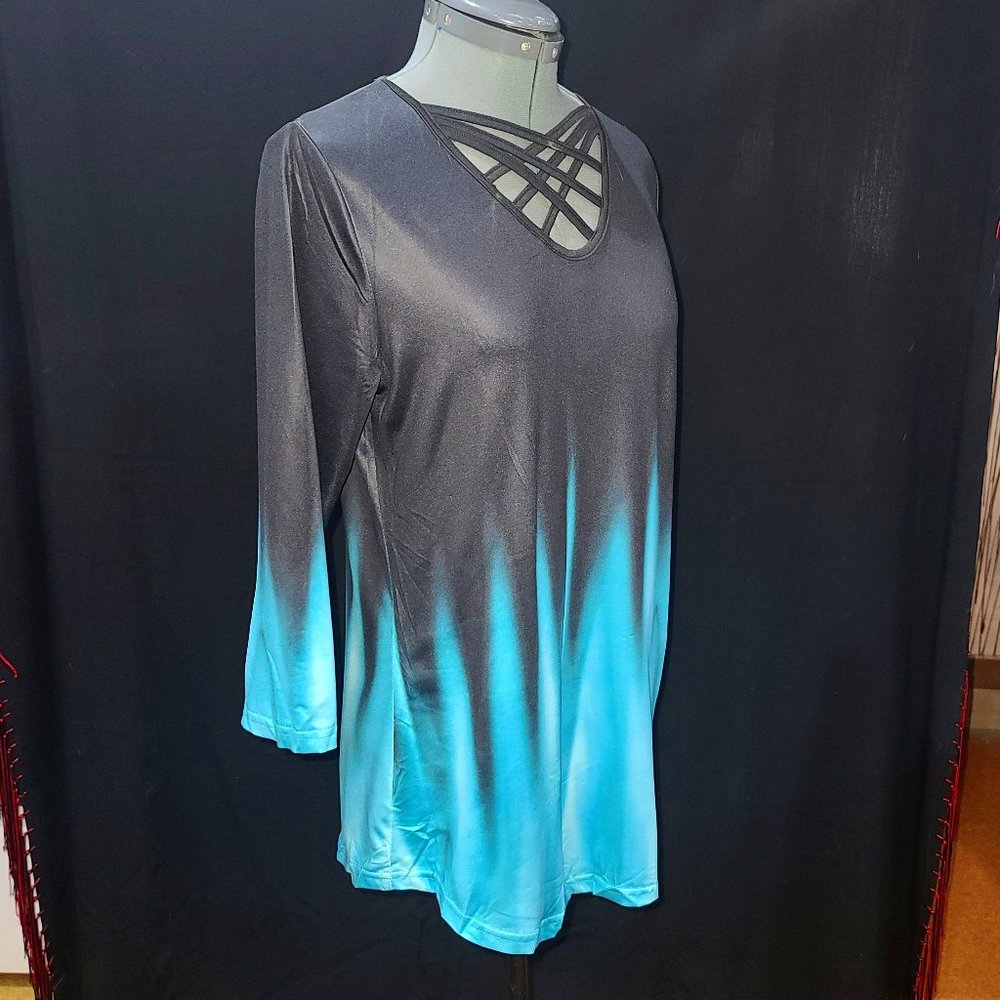Black and Blue Long Sleeve Shirt NWOT (Size Medium)